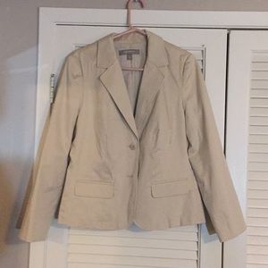 2 button khaki Croft and Barrow blazer